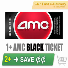 Amc Movie Black Ticket -- 247 Fast E-delivery 5 Min