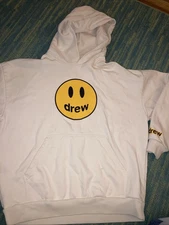 Drew House Mascot Cream Hoodie Men's XL Justin Bieber