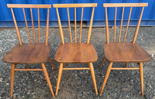 Vintage 3 Ercol All-Purpose Windsor Dining Chairs Mid Century Retro DELIVERY🚚🚚