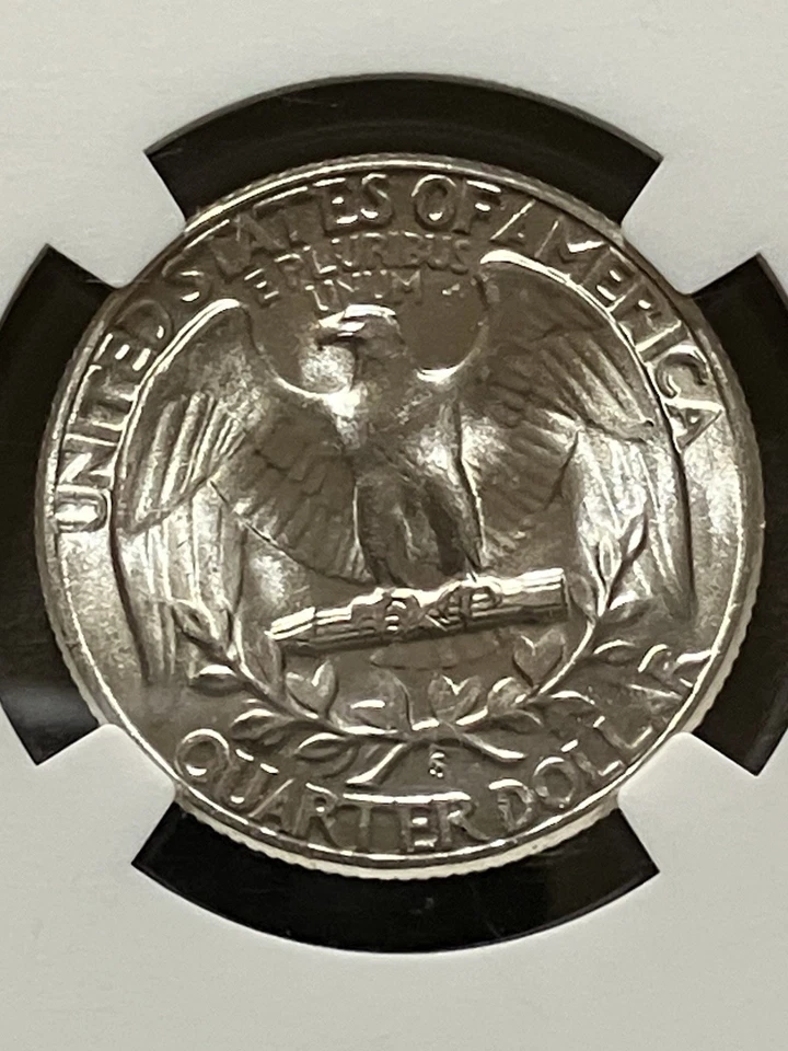 1954 S NGC WASHINGTON QUARTER - Image 3 of 3
