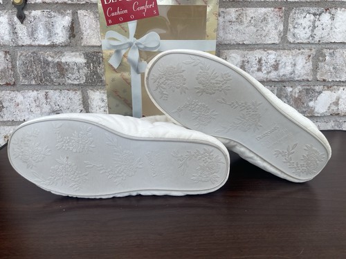 Vtg Dearfoams Boots SlippersCushion Comfort Skid Resistance In Box X-Large 9 1/2 - Picture 5 of 13