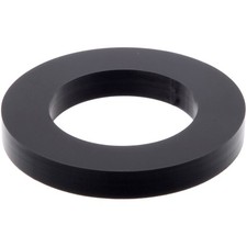 Plymor Black Acrylic Sphere Thin Display Holder Stand, 0.1875" H x 1.25" W