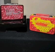 Vintage 1990s Ferrara Candy Co. Metal Candy Lunch Box; Baked Beans & Red Hots