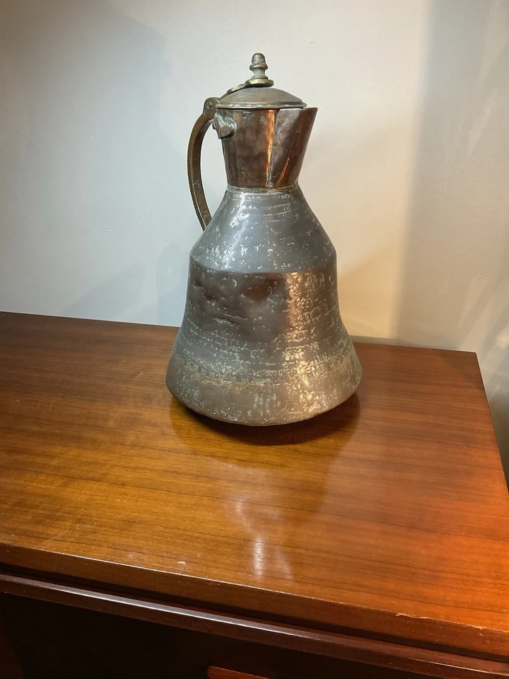 PICHET/AIGUIÈRE/THÉIÈRE, CUIVRE, TURQUIE AFRIQUE DU NORD, XIX ÈME, ART ISLAMIQUE - Photo 2/4