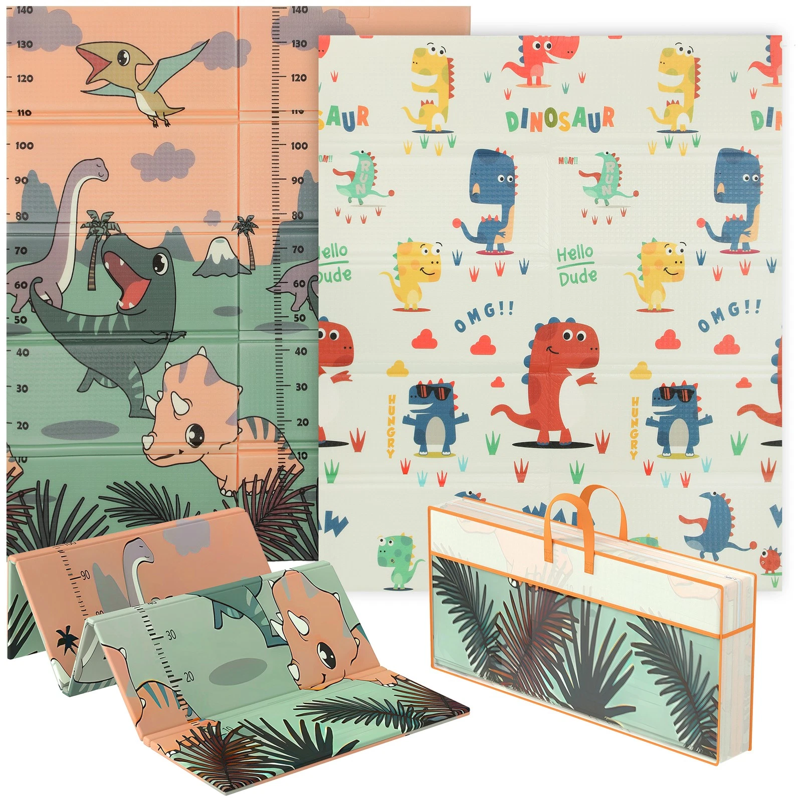 AIYAPLAY Baby Play Mat, Double Sided Crawling Mat, Dinosaur Theme
Opens in a new window or tab