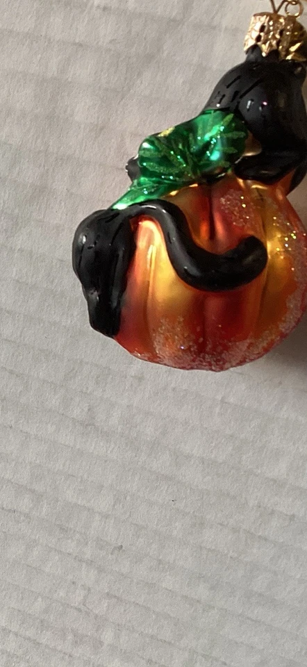Christopher Radko Cat O’Lantern Halloween Ornament Black Cats pumpkin - Image 3 of 4