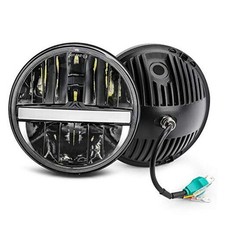 7 inch LED Headlight Round 6024 led headlight with Amber White DRL J004A-pair