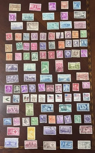 RHstamps - VINTAGE 1890's to 1980's, 100 ALL DIFF. USED US STAMPS - LOT 89