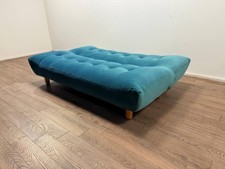 Kota 3 Seater Velvet Clic Clac Sofa Bed – Teal