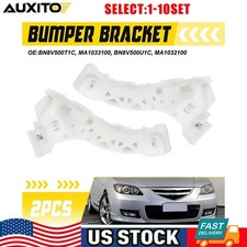 White Front Bumper Retainer Brackets L&R for ...