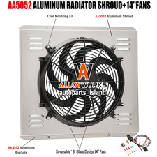 Aluminum Shroud Fan Fit Chevy GMC C/G/K/R/V 10 20 30 1500 2500 4.3L V6 1985-1993