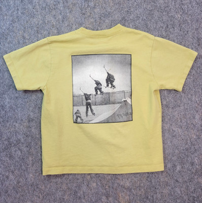 Molo Rodney Sequence Skate T-Shirt Boys Sz 5/110 Yellow Oversized Organic Cotton