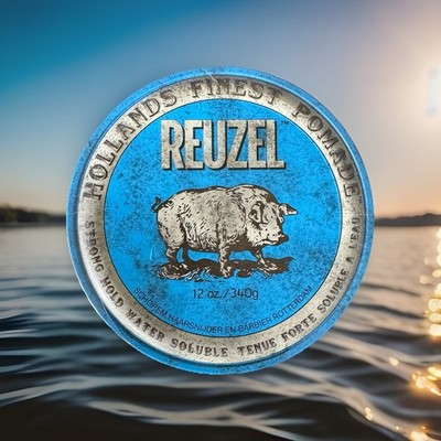 12 OZ BLUE SEALED REUZEL STRONG HOLD HAIR POMADE HOLLANDS FINEST WATER SOLUBLE