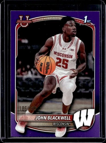 2025 Bowman Basketball Purple Pattern Border John Blackwell #BPP-78