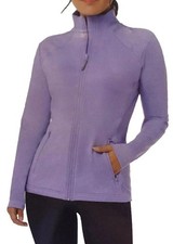32 Degrees Cool Women's Active Mock Neck Full Zip Jacket, Persian Violet, Large