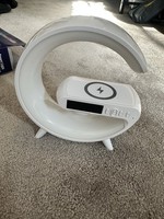 Smart colour music speaker alarm clock wireless phone charger BRAND NEW BOXED