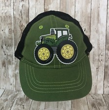John Deere Toddler Snapback Hat Big Green Tractor Mesh Back Trucker Cap