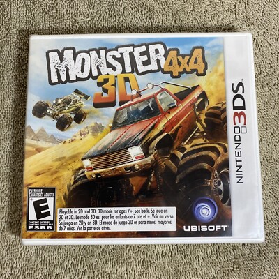 BRAND NEW SEALED Monster 4x4 3D (Nintendo 3DS, 2012) Truck Game Rated E Rare