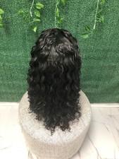 24-Inch Synthetic Black Hair Wig with Loose Waves - Natural Look, High Quality