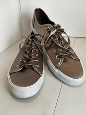 Mossimo Mujer Marrón Peltre Jena Terciopelo Encaje Tenis Tenis Tenis Zapatos Talla 8