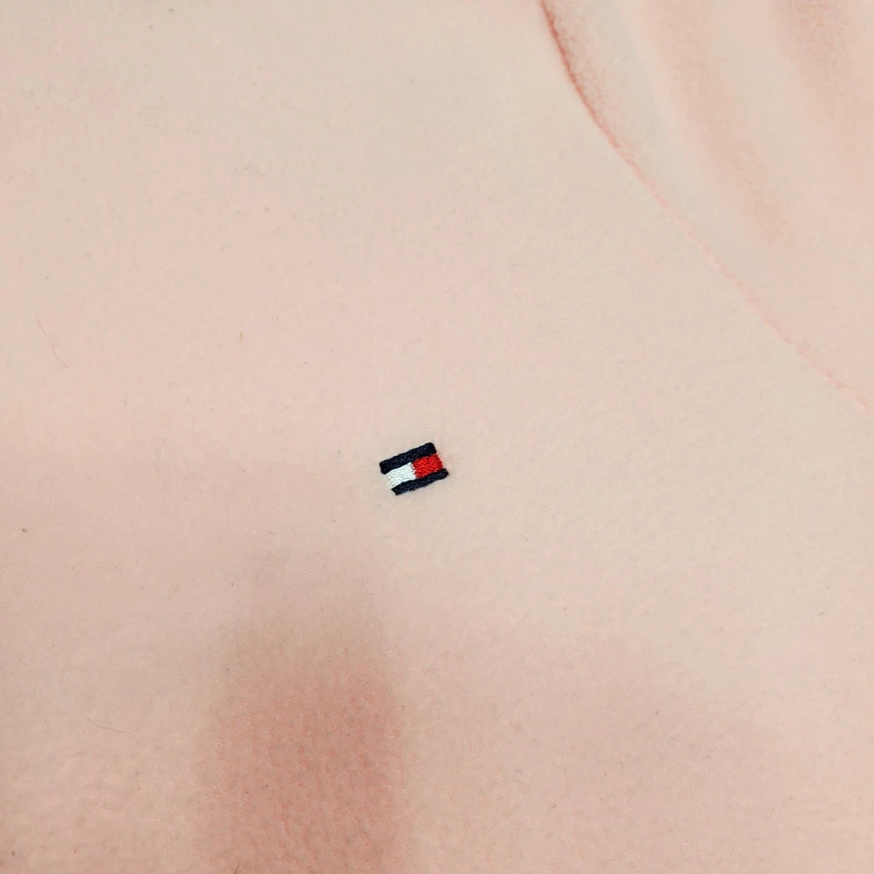 Tommy Hilfiger Women's Turtleneck Sweater Size Large Pink Long Sleeve Faux Fur - Image 4 of 4