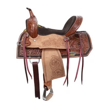 Double T Oakley Barrel Style Horse Saddle - 13 Inch