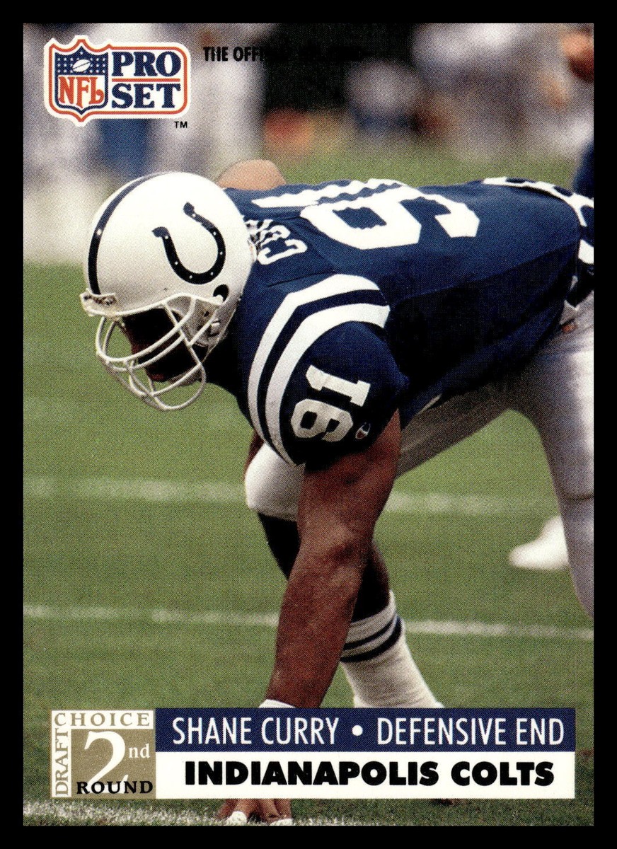 1991 Pro Set #769 Shane Curry Indianapolis Colts DC, RC Football