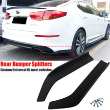 Universal Car Auto Rear Bumper Lip Diffuser Splitter Canard Protector Black Abs Universal Car Auto Rear Bumper Lip Diffuser Splitter Canard Protector Black Abs