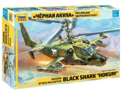 Russian Attack Helicopter Black Shark Ka-50 Hokum	7216 1:72 Zvezda New!