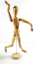 Wooden Mannequin 13" Poseable Artist Drawing Wood Body Art Figure Decor