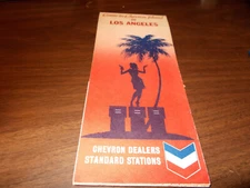 1969 Chevron Los Angeles Vintage Road Map