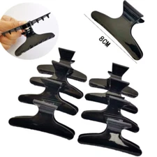 12Pcs Butterfly Hair Clamps Hair Claw Clips Salon Pro Section Clip for Styling