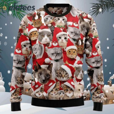 Lovely Cats Ugly Christmas Sweater 4Q5LABH9