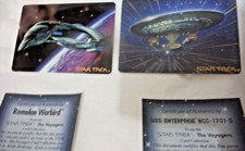Star Trek Voyagers Porcelain Cards Hamilton Collection 2- Enterprise Warbird