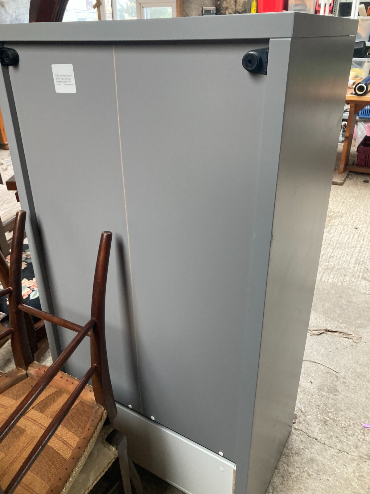 Ikea White & Grey Chest of 6 Drawers Unit Storage Cube eBay