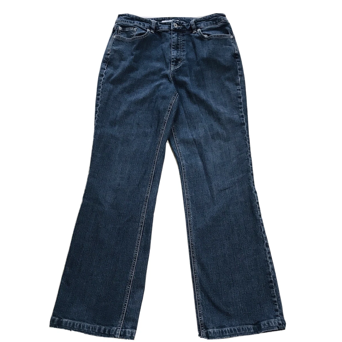 Chico s Platinum Jeans I HEMMED I Chico s Size 2 or US 12 Cotton Blend CHARM CR