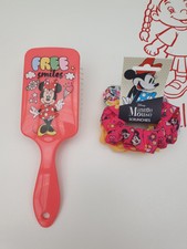 Mickey Maus Haarbürste Dunkelpink – Große Flachbürste Mit Mickey-Motiv, 24 Cm, Für Nasses & Trockenes Haar