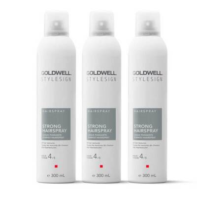 3x Goldwell Stylesign Hairspray Starkes Haarspray je 300ml - ehem. Big Finish 