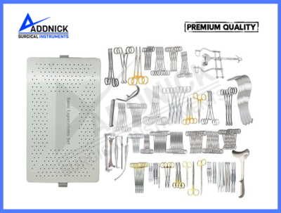 42 PCs Basic Laparotomy Set Surgical Instruments for Plastic