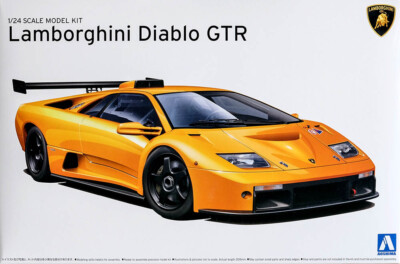 1999 Lamborghini Diablo GTR GT-R 1:24 Model Kit Bausatz Aoshima 010693