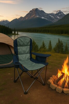 2 x Campingstuhl YUKON Faltbar Camping Klappstuhl Stuhl Regiestuhl Faltstuhl