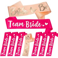 Bride To Be + Team Bride SchäRpe Set FüR Junggesellinnenabschied Jga Pink Lachs