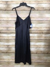 La Tendresse Black Vintage NOS Black Antron III Long Nylon Slip Size 40