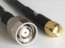 20 foot RG58 RP-TNC MALE to SMA MALE Pigtail Jumper RF coaxial cable 50ohm High