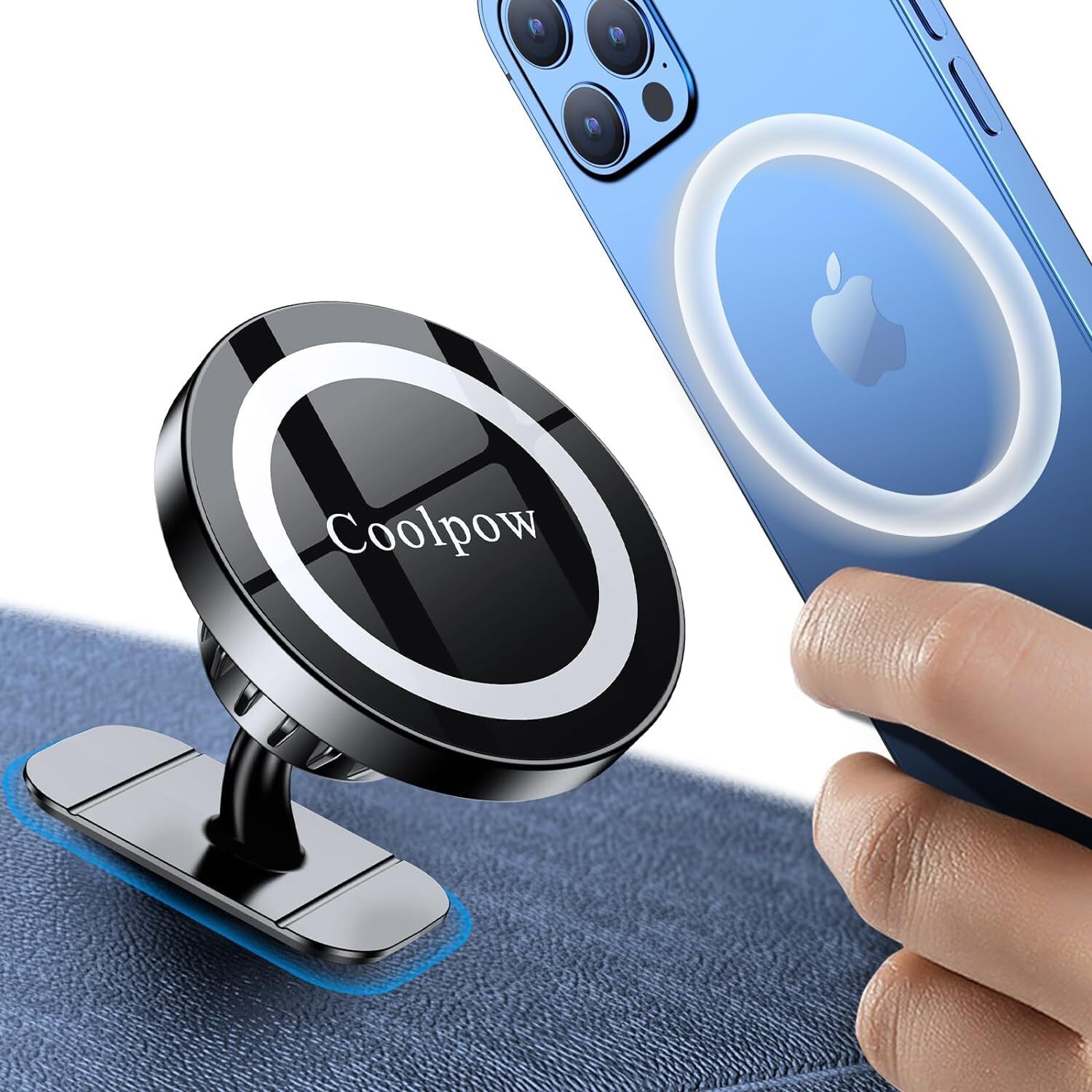 For iPhone Car Mount Dashboard Stronger Magnets Magnetic Phone Holder for Car