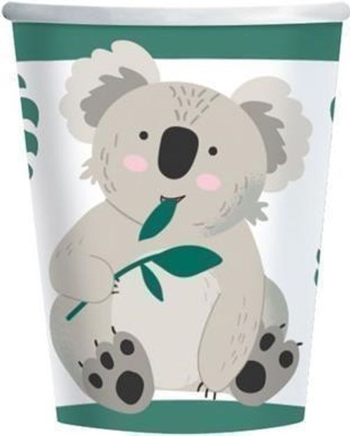 Merchandising Amscan: 8 Cups Koala Paper 250 Ml Sup