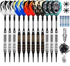 12x Soft Tip Darts Soft Tip Darts set for Electronic Dart Board Darts-SOFT Tips