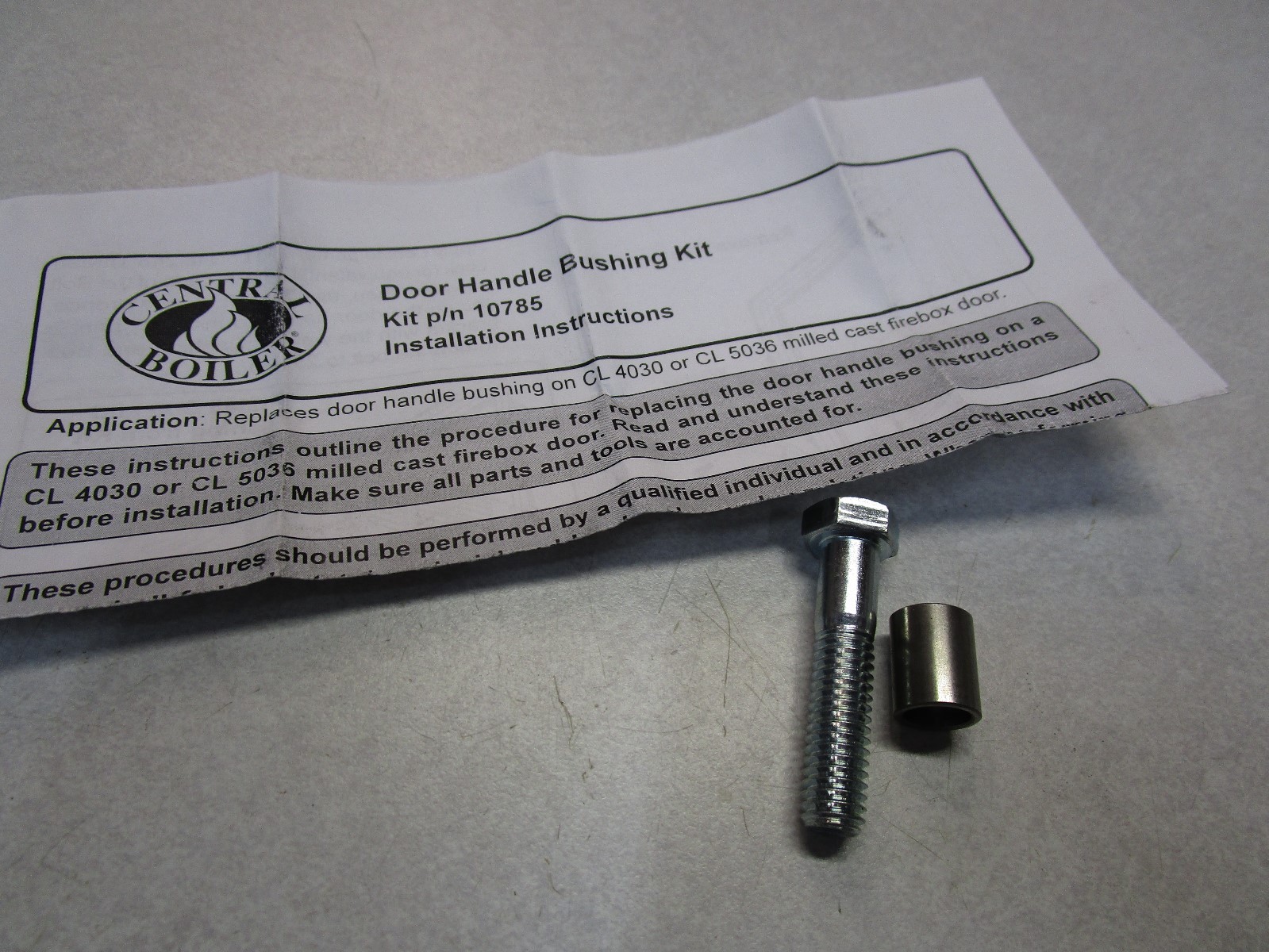 CENTRAL BOILER DOOR HANDLE BOLT REPAIR KIT, P/N 10785, WOOD BOILERS eBay