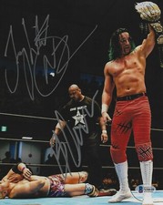 Jay White & Bad Luck Fale Signed 8x10 Photo BAS COA New Japan Pro Wrestling BC