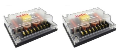 1 Pair 3 Way Crossover 4 Ohm 300 Watts Peak Passive Mid High Car Audio Audiopipe